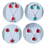 10 Kits Colar Brinco Revenda Conjunto Folheado Atacado