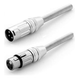 10 Kits Com Plugs Canon Xlr Macho E Fêmea 3 Pinos Com Molas