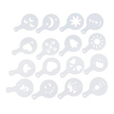 10 Kits Stencil Barista 16 Moldes Para Decorar Café Sobreme
