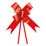 10 Laços Mágico Fácil Pronto Presente Médio Cromus 18 Mm Cor Vermelho