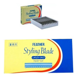 10 Lâmina Feather De Desfiar Para Navalhete Navalha Promocao