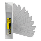 10 Lâminas Para Estilete 25mm Segmentada Com Estojo Fertak