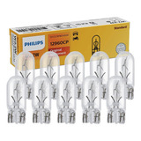 10 Lâmpada Philips Esmagada W2w 12v W2 1x9 5d Sinalização