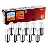 10 Lâmpada Philips T4w 24v Ba9s Tipo 69 Lanterna Dianteira