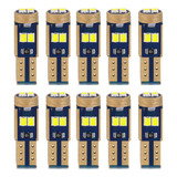 10 Lâmpadas Pinguinho Painel 6 Leds T5 Branca Efeito Xenon