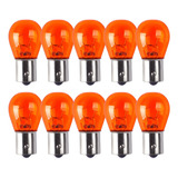 10 Lâmpadas Pisca 12v 21w Ambar Amarela 1 Polo Gauss 1056a