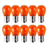 10 Lâmpadas Pisca 12v 21w Ambar Amarela 1 Polo Gauss 1056a