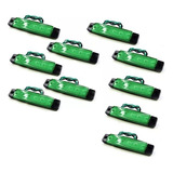 10 Lanterna Lateral Caminhão Trailer Barcos Bau 6 Leds Verde