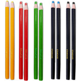 10 Lápis Giz Coloridos Ecológico Não Usa Apontador Confecção