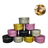 10 Latas Pote Porta Vela Artesanal Alumínio Lembrancinha100g