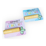 10 Lembrancinhas Para Páscoa Card Com Chocolate Batom