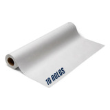 10 Lençol Papel Descartável Brancopuro Hospitalar Maca 70x50