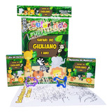 10 Livros Revistinhas Colorir Safari Giz Massinha Molde