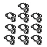 10 Mancal Oval 2 Furos Com Rolamento Ucfl205 Para Eixo 25mm