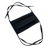 10 Máscaras Duplo Tecido Lavável Tricoline Confortável Preta