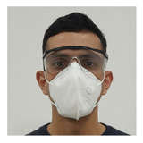 10 Máscaras Proteção Respirador Hospitalar Pff2 N95 Branca