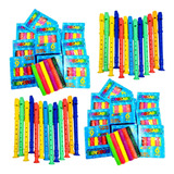 10 Massinha Glitter 10 Flauta Doce Brinquedo Infantil