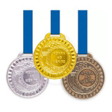 10 Medalhas Metal 29mm C fita