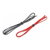 10 Metros Fio Silicone 24awg 5 Mts Vermelho 5 Mts Preto 