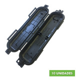 10 Mini Caixa Protetora De Emenda Para Cabo Drop Ftth