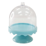 10 Mini Cúpula De Acrílico Azul Bebê Decoração Lembrancinha