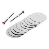 10 Mini Discos 32mm Serra Para Micro Retificar 2hastes
