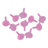 10 Mini Funil Descartável Cantil Perfumes Óleos Aromaterapia Cor Rosa