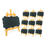 10 Mini Lousas Quadro Negro Cavalete