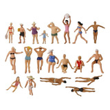 10 Mini Pessoas Banhistas Miniaturas Maquetes Praia Ho 1 87