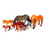 10 Miniatura Brinquedo Animais Série Cavalos