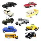 10 Miniatura De Coleção Antigo Clássicos Nacional 12cm Ferro