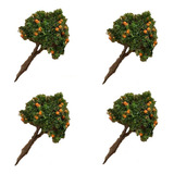 10 Miniaturas Arvores Frutas 4cm P Maquete Ferromodelismo