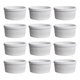 10 Molheira Ramekin Grande Porcelana 250ml Vai Ao Forno