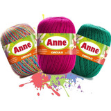 10 Novelos Linha Anne 500 Crochê Tricô Circulo