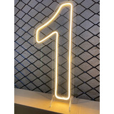 10 Números Painel Neon Led Instagram