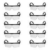 10 Oculos Incolor Segurança Epi Obra