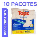 10 Pacotes Algodão Hidrófilo Quadrado 100 Un   Topz
