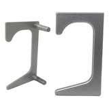 10 Par Tampa Ponteira Perfil 18mm 07 Gola Alternativa Prata