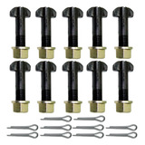 10 Parafuso Roda Carreta M 20x2x75mm 93x2 00 10 9 Com Porca