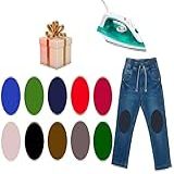 10 Pares Joelheiras Termocolante Reforço Reparo Calça Escola Infantil - Joelheira Reforce -Preto-