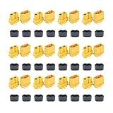 10 Pares XT60H XT60 Upgrade Conectores Bala Macho Fêmea Plugues De Alimentação Com Bainha Para Bateria Lipo RC Aviões Carros