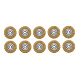 10 Pc Escova Rotativa Circular Latonada 6 X 1 2 Motoesmeril