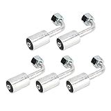 10 Pcs AC Splicer Fitting 3 8 In Ar Condicionado 90 Graus Beadlock Alumínio AC Splicer Mangueira Encaixes Adaptador Conector Para Veículo De Engenharia De Caminhão De Carro