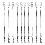10 Pcs Cabo De Aço Encastoador Flexível Snap Girador