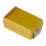 10 Pçs Capacitor Tantalo Smd Case C 100uf 6 3v 107
