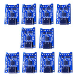 10 Pçs Carregador Bateria 18650 Tp4056 Type c Com Proteção