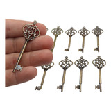 10 Pcs Chaves Grandes Vintage Bronze Retro Antigas Oferta