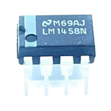 10 Pçs Circuito Integrado Dip 8 1458 Mc1458 Lm1458n National