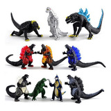 10 Pçs conjunto Godzilla Brinquedos Figuras