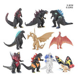 10 Pçs conjunto Godzilla Brinquedos Figuras